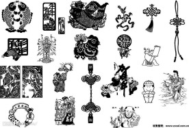 春节元素矢量素材