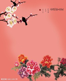 移门   国画 《设计图库》