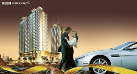 高尚住宅房地产广告PSD分层模板