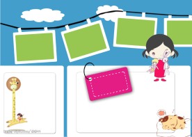 {成长日记}跨页儿童模板004