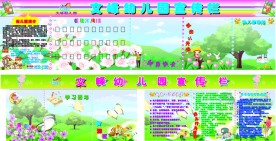 幼儿园宣传栏 海报 宣传画