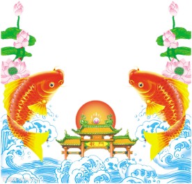 鲤鱼跳龙门（已抠好）