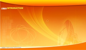 金黄色 企业简介模板