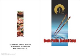 海鲜食品画册封面设计