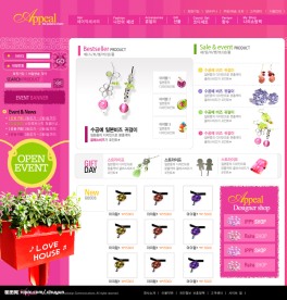 一张女性饰品网页设计模板