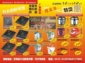 2008年底－2009年1月最新小家电DM单设计