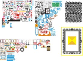 各种标志花边图案文字3