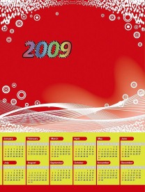 2009年历模板