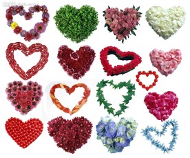 情人节心型花环