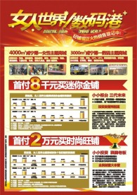 房地产 宣传单 海报 女人世界 数码港