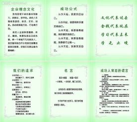 企业文化宣传  企业理念文化 成功公式