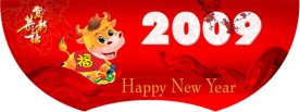 卖场2009年春节吊旗