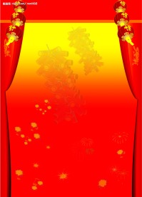 新年单页海报背景模板