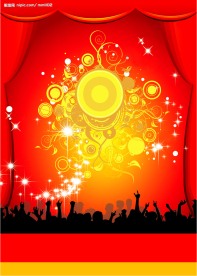 新年单页海报背景模板