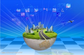 科技 商务 展板 海报