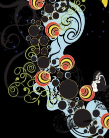 展板海报 花纹背景2