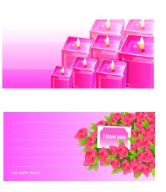 情人节 蜡烛 玫瑰
