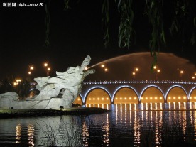 夜景  石龙