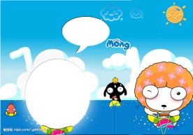 {卡娃依}跨页儿童模板