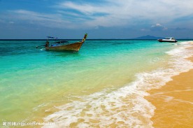 夏日海边沙滩风景