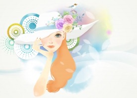 韩国水墨花纹