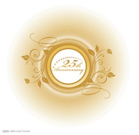 周年和边角花纹矢量素材3