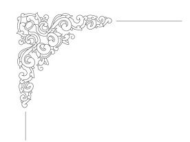 边角花纹