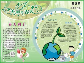 春天的手抄报图片