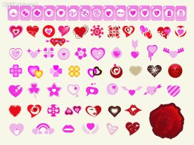 情人节心形素材