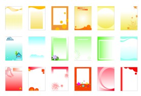 18种最新展板底纹模板