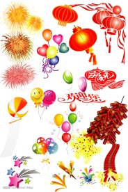 喜庆元素矢量图