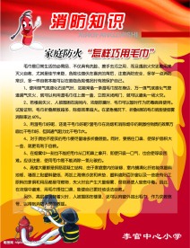 消防栓 消防知识 学校文化 海报