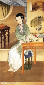 中国画 仕女
