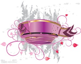 藤类花纹与丝带