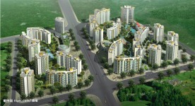 龙城小区整体鸟瞰图