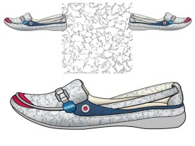 原创跨界女鞋设计效果图