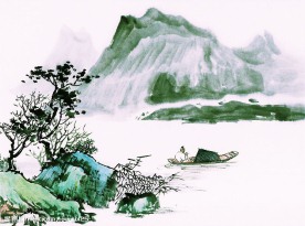 水墨山水画