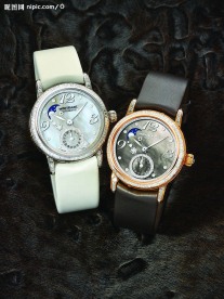 万宝龙自动上链钻石金表