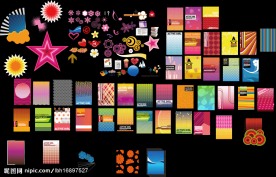 背景 底纹 雪花 帽子 星星 花 龙纹 船 帆船 音符