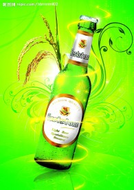 啤酒 海报 底图 自创