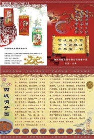 西岐食品宣传单