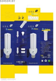 U形灯的彩盒包装设计图