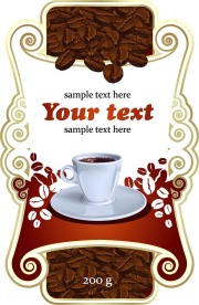 欧式瓶贴设计矢量素材