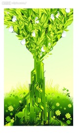 潮流环保主题矢量素材