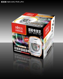 电饭锅彩盒  包装设计