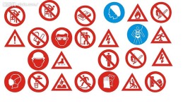 禁止标志施工标志