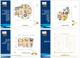 阳光房地产户型图整套宣传页(共4页)