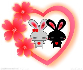 情人节情侣兔