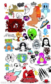 国外卡通标志矢量素材