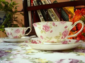 淡雅牡丹花韩国咖啡杯系列之三